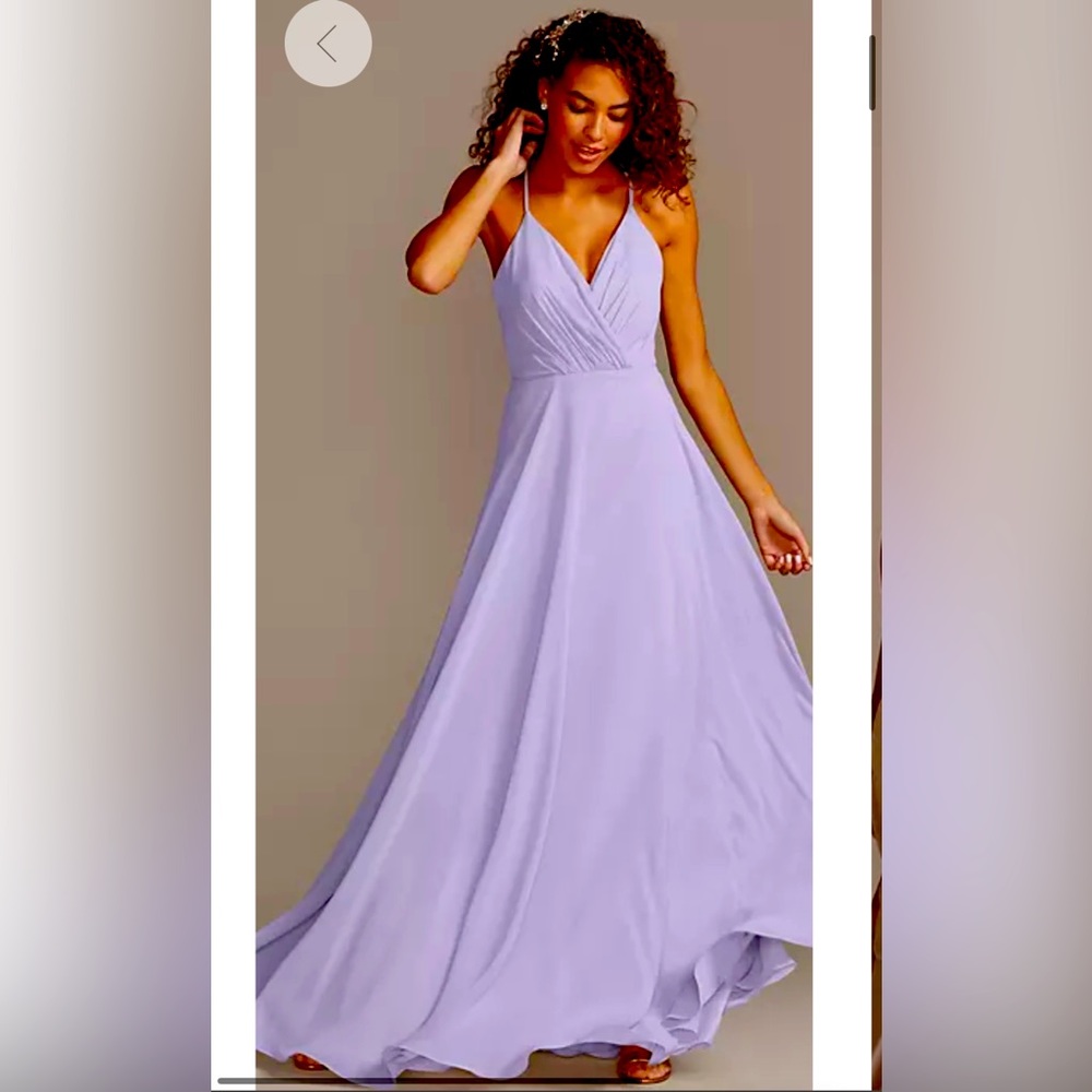 Iris/purple bridesmaid dress